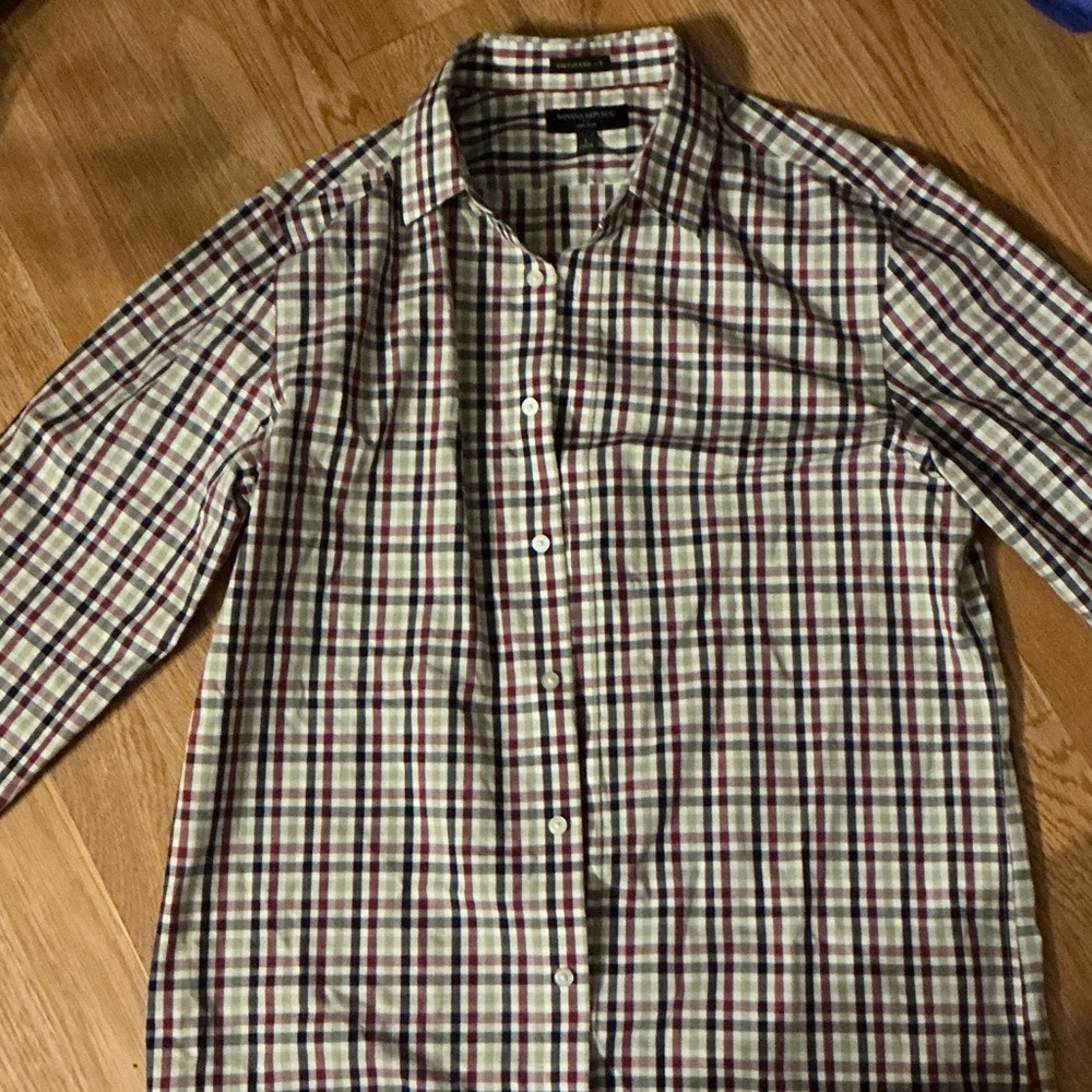 Banana Republic Multicolor Plaid Casual Shirt